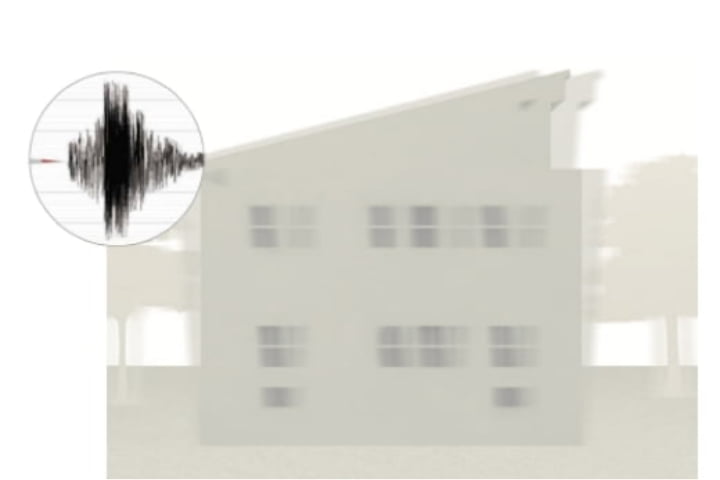 モノコック構造が地震・台風など、自然災害から家族を守る。