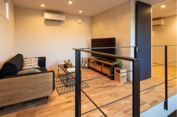 2ndリビングは間仕切りでプライベート空間にすることもできます。ゆったりウォークインクローゼットですっきり片付く生活を!