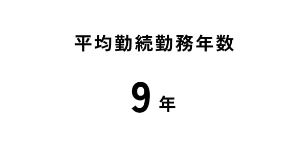 平均勤続勤務年数