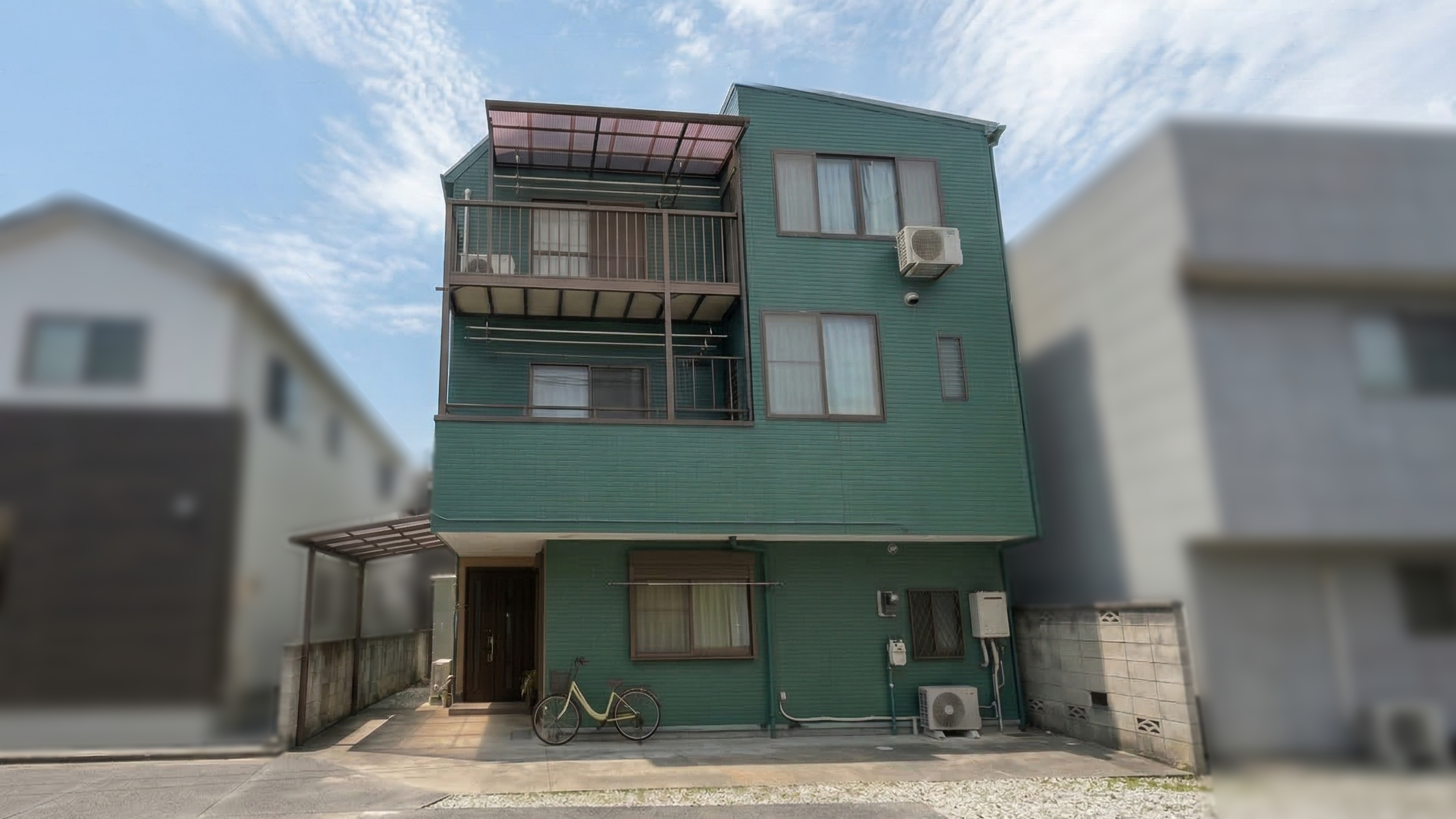 オリジナルグリーンのインパクトあるお住まいに！